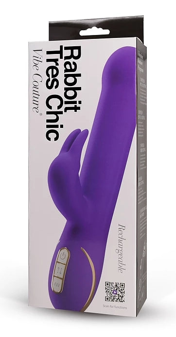 Vibe Couture Rabbit Tres Chic Purple Plush Vibrator