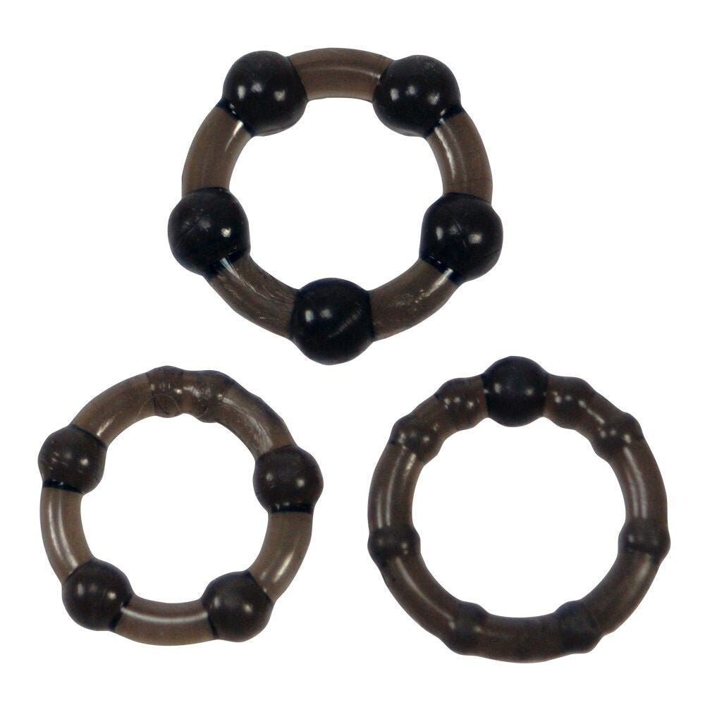 Me You Us Love Rings – 3 Pack Beaded Stretchy Cock Rings Set