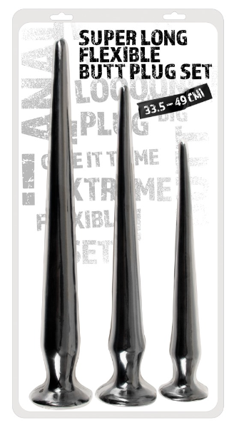 You2Toys Super Long Flexible Butt Plug Set – 3-Piece Bendable Butt Plug Trio