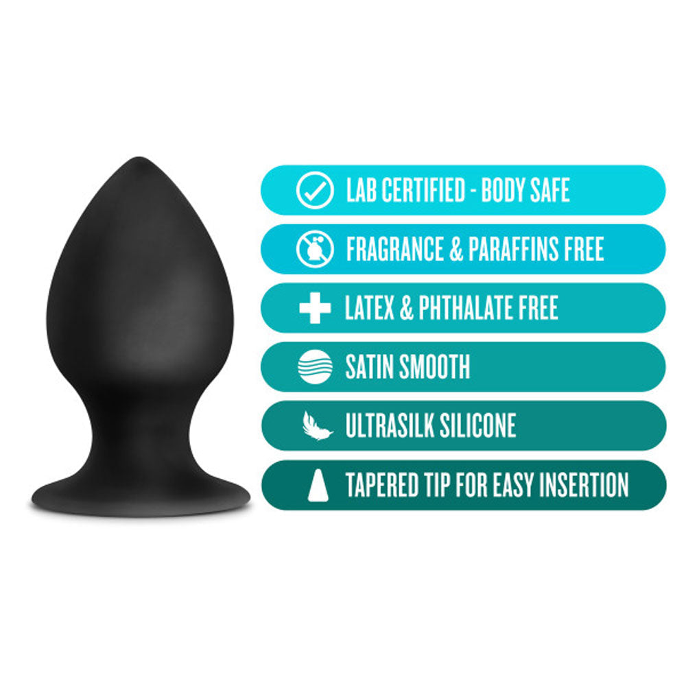 Anal Adventures Platinum Silicone Anal Stout 3 Inch Plug