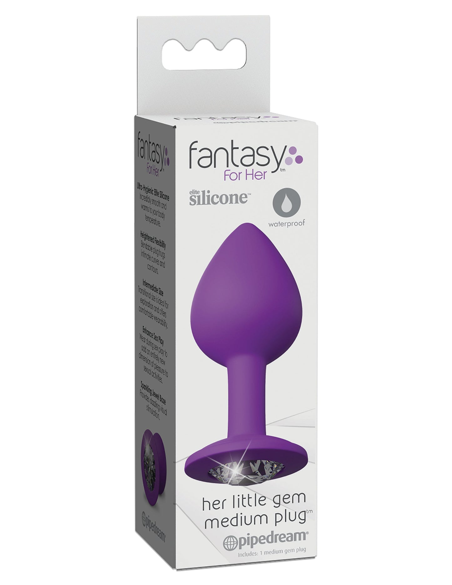 Fantasy For Her Little Gem Medium Plug Purple 8.1 cm Butt Plug