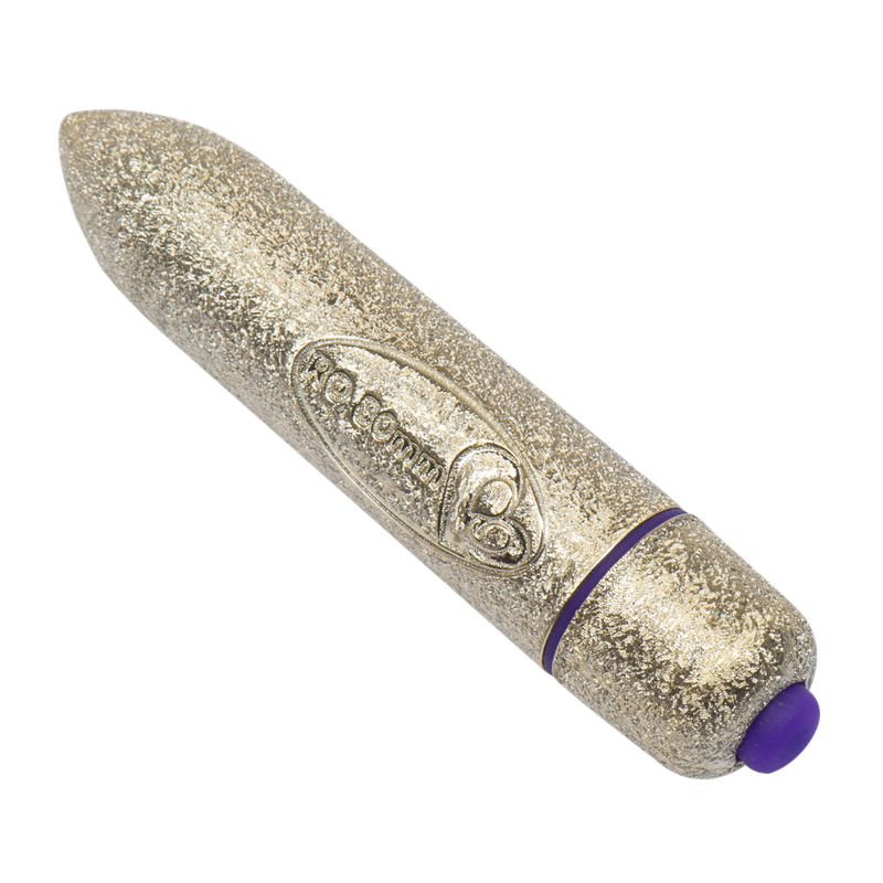 RO-80mm 7 Speed Precious Rose Gold Vibrating Bullet Toy
