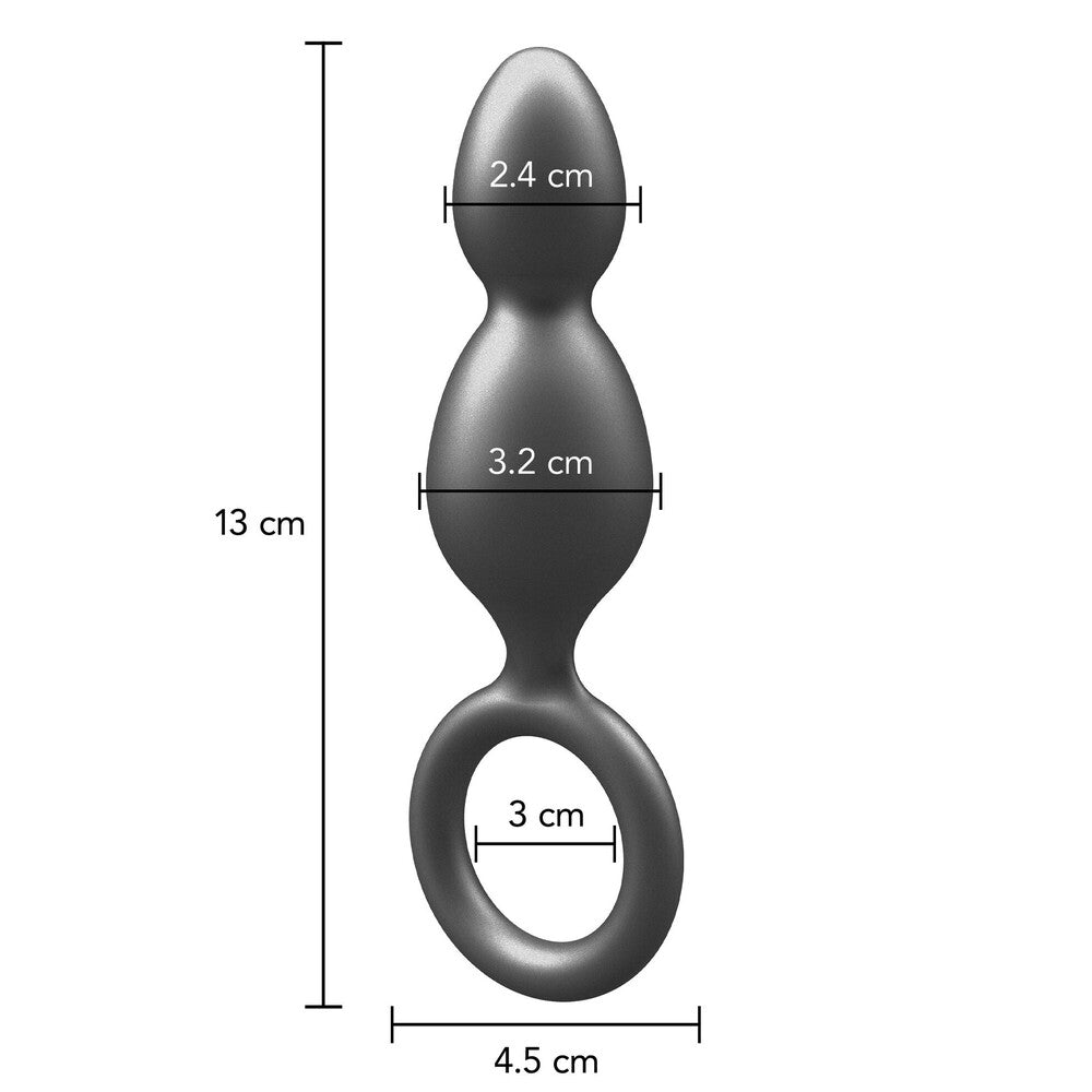 ToyJoy Buttocks The Plugger – Luxury Silicone Metallic Butt Plug