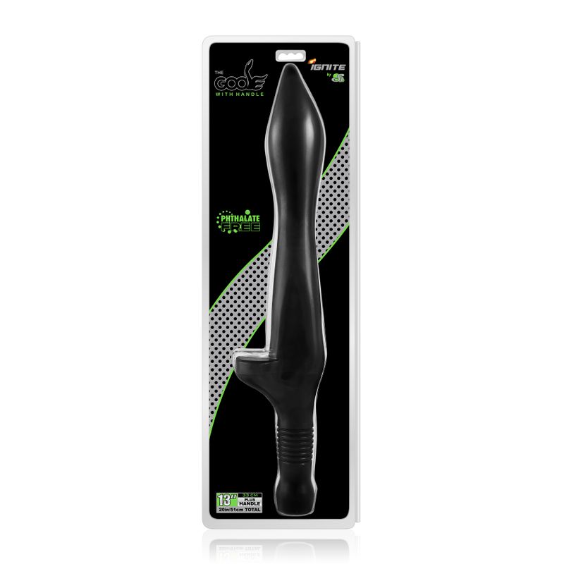 Goose Small (Black) – Phthalate-Free 13" Insertable Probe with Handle