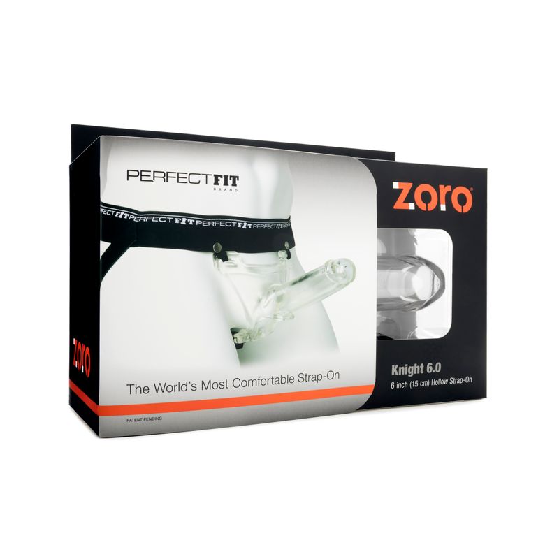 Zoro Knight 6 Inch Clear Strap-On