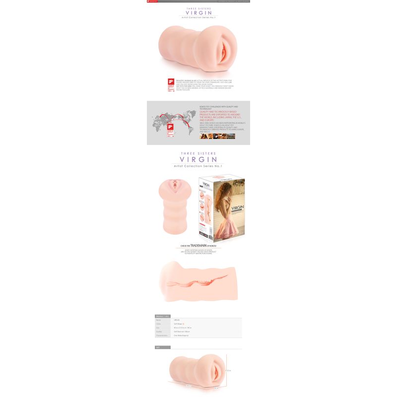 Kokos Three Sisters Virgin – Realistic Vagina Stroker