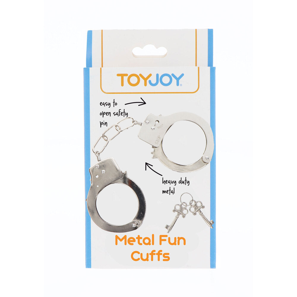 ToyJoy Metal Fun Cuffs – Adjustable Metal Bondage Handcuffs