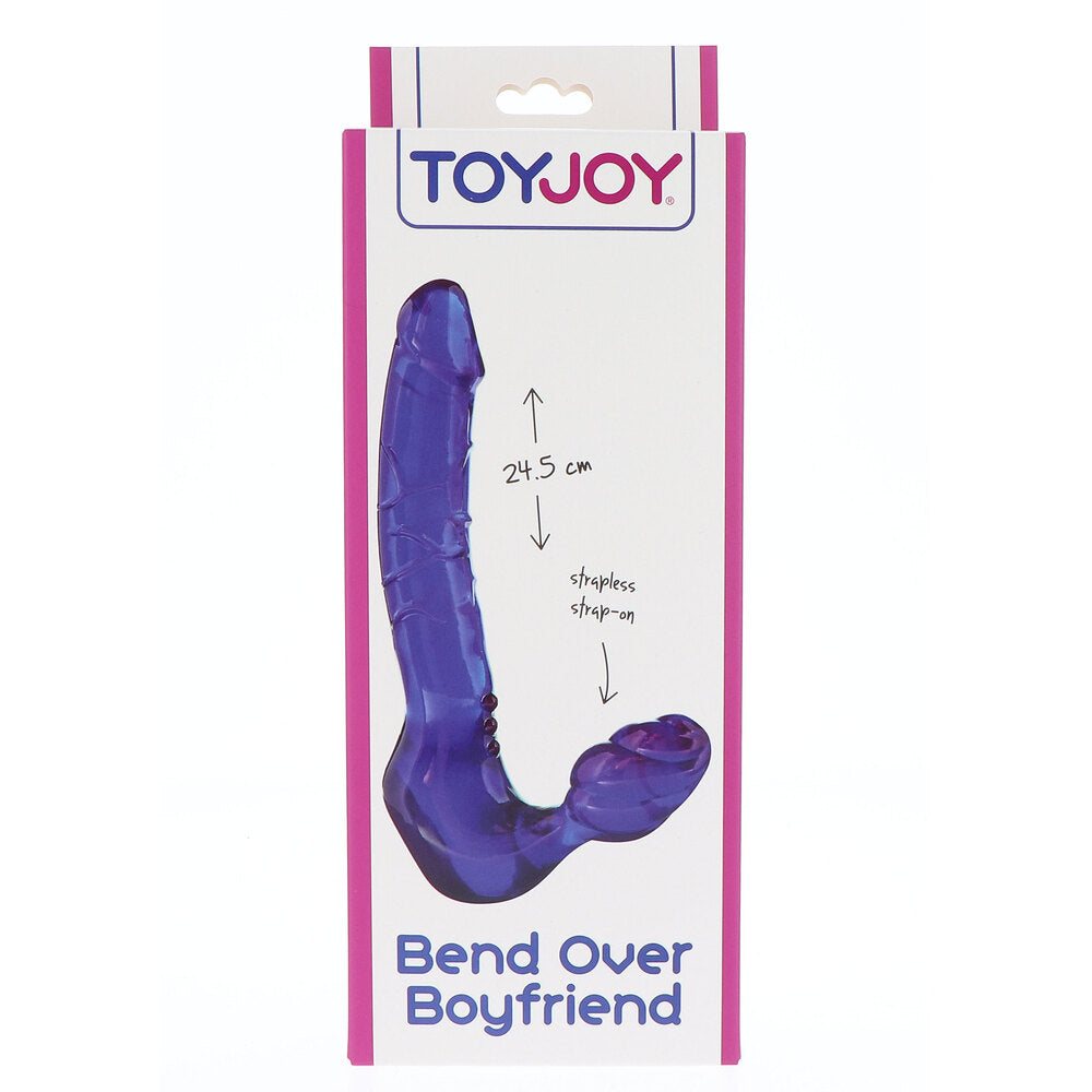 ToyJoy Bend Over Boyfriend (Purple) – Strapless Waterproof Strap-On 9 Inch