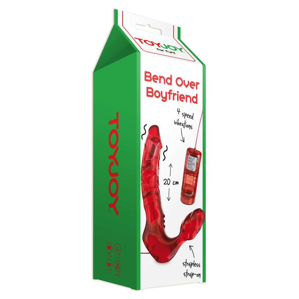 ToyJoy Bend Over Boyfriend – Vibrating Strapless Strap-On