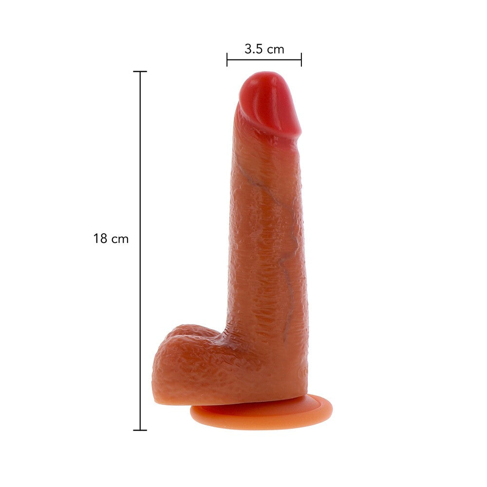 ToyJoy Get Real Silicone Foreskin Slide Dual Density Dildo