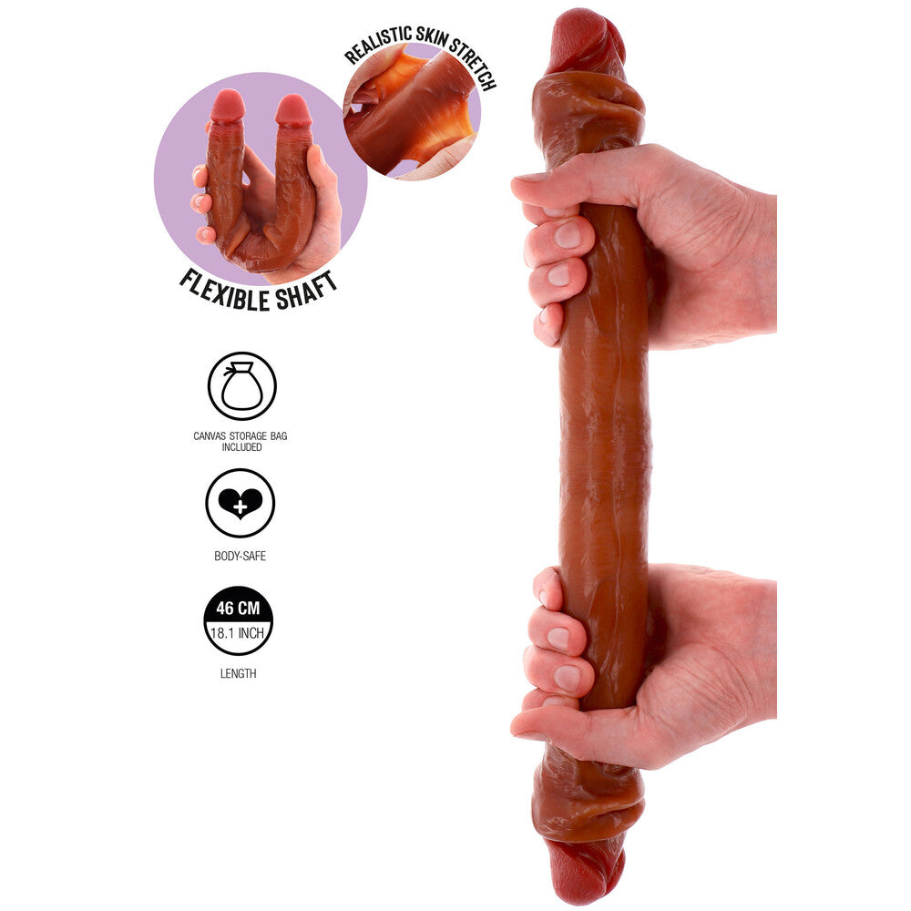 ToyJoy Get Real Silicone Foreskin Double Dong – Large Toy