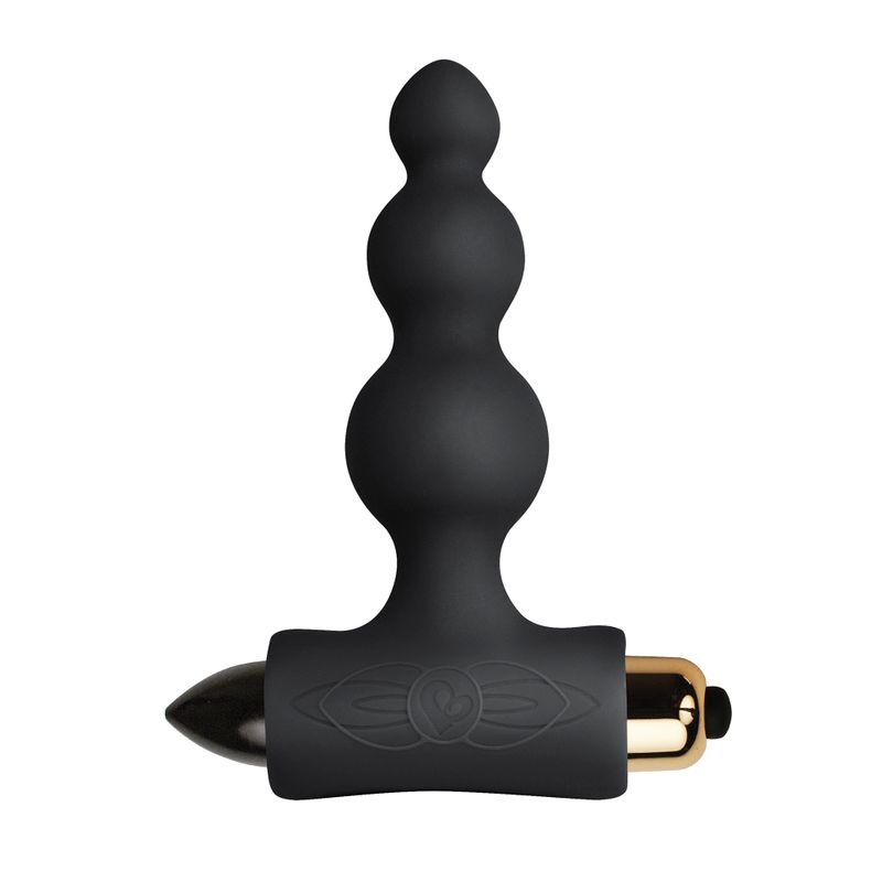 Petite Sensations Bubbles Black Anal Vibrator for Beginners