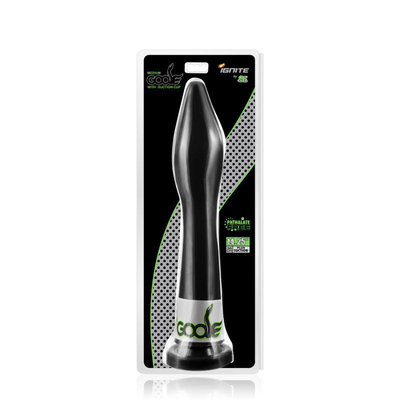 Goose Medium (Black) – 14.25" Probe with Suction Cup Base