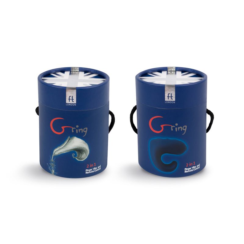 Gring Ocean Blue Finger Vibrator with Remote Control