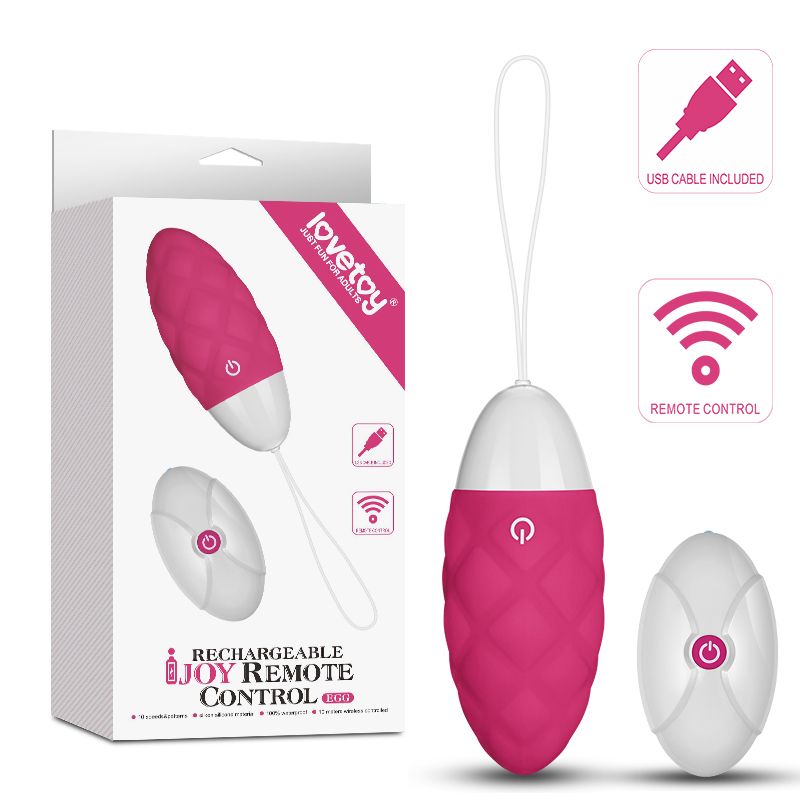 IJOY Wireless Remote Control Rechargeable Egg (Pink) – Remote-Controlled Vibrator