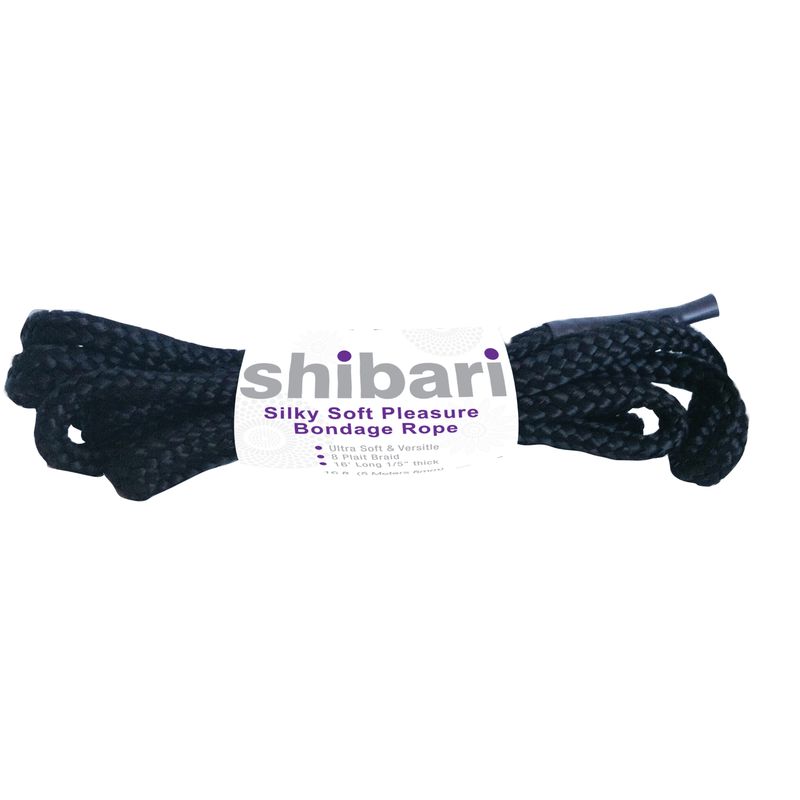 Shibari Rope Silky Soft Bondage 5 Meter Black