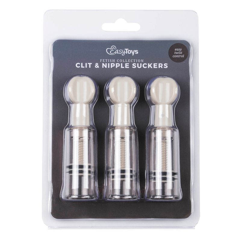 Nipple and Clit Suckers Set of Three for Enhanced Sensations