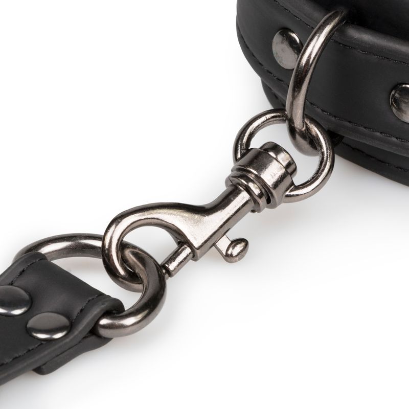 Hogtie Black Faux Leather Bondage Restraint