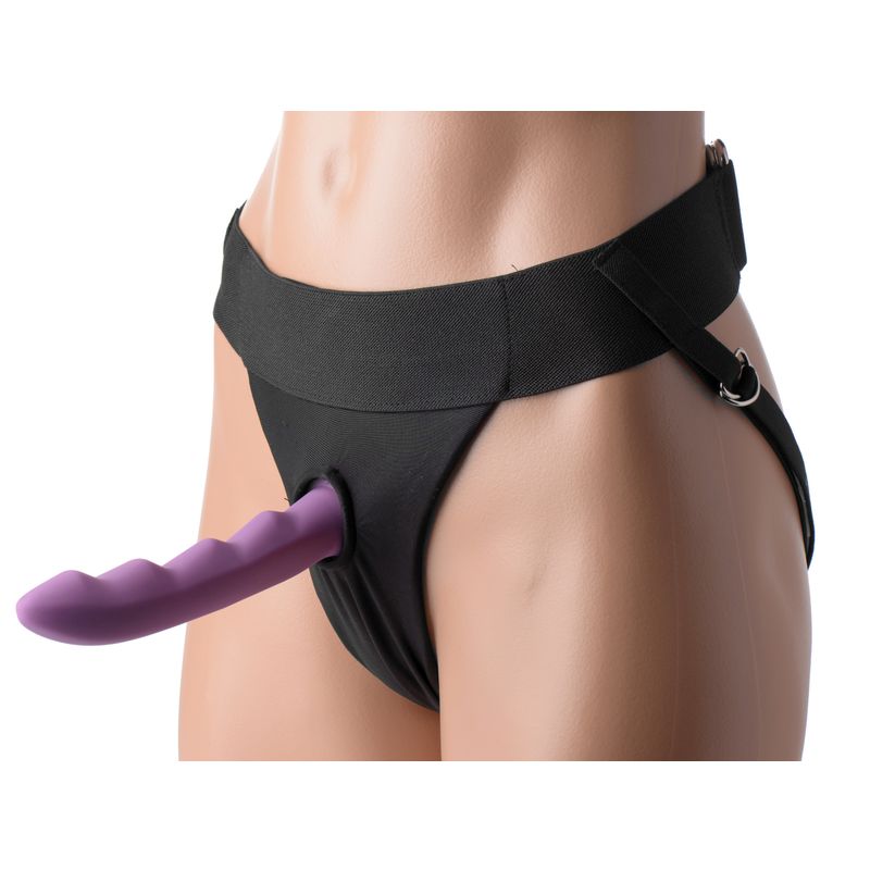 Avalon Jock Style Strap On Harness in Black