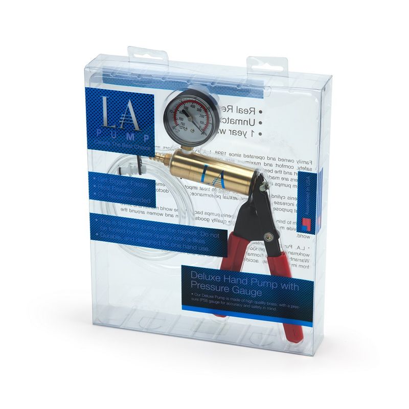 Deluxe Hand Pump with Gauge – Durable Full Metal Construction Pump