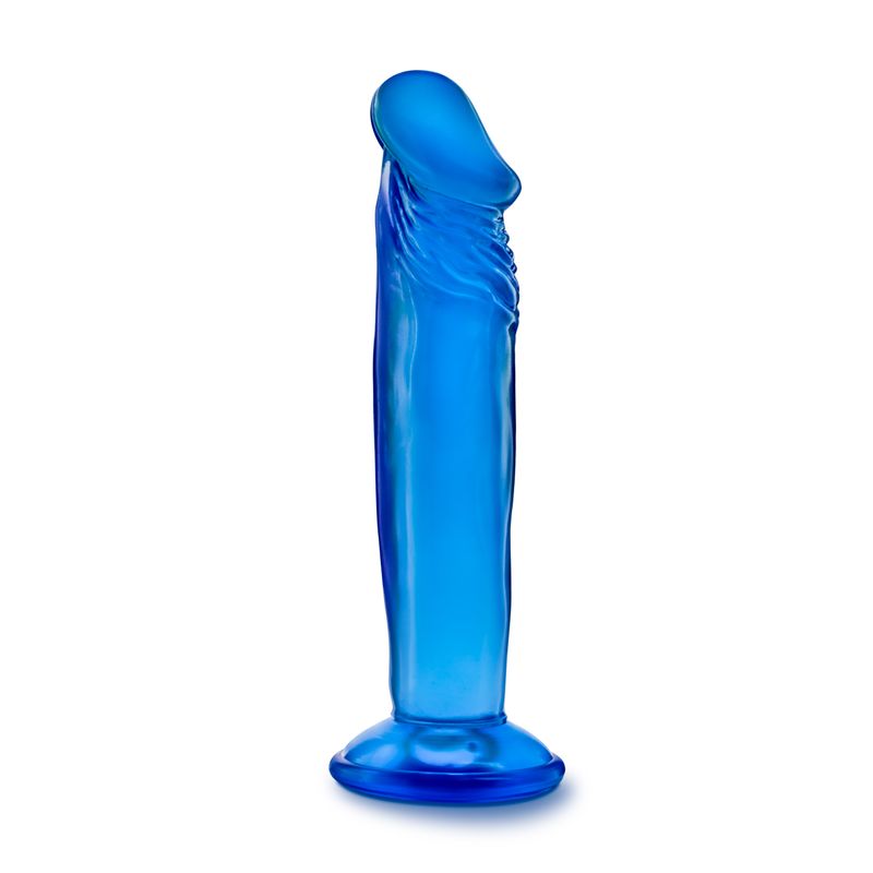 B Yours Sweet N Small 6 Inch Blue Realistic Dildo with Suction Cup