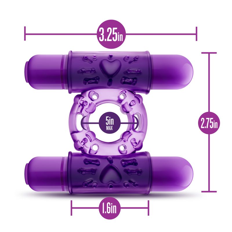 Play With Me Double Play – Dual Vibrating Cock Ring