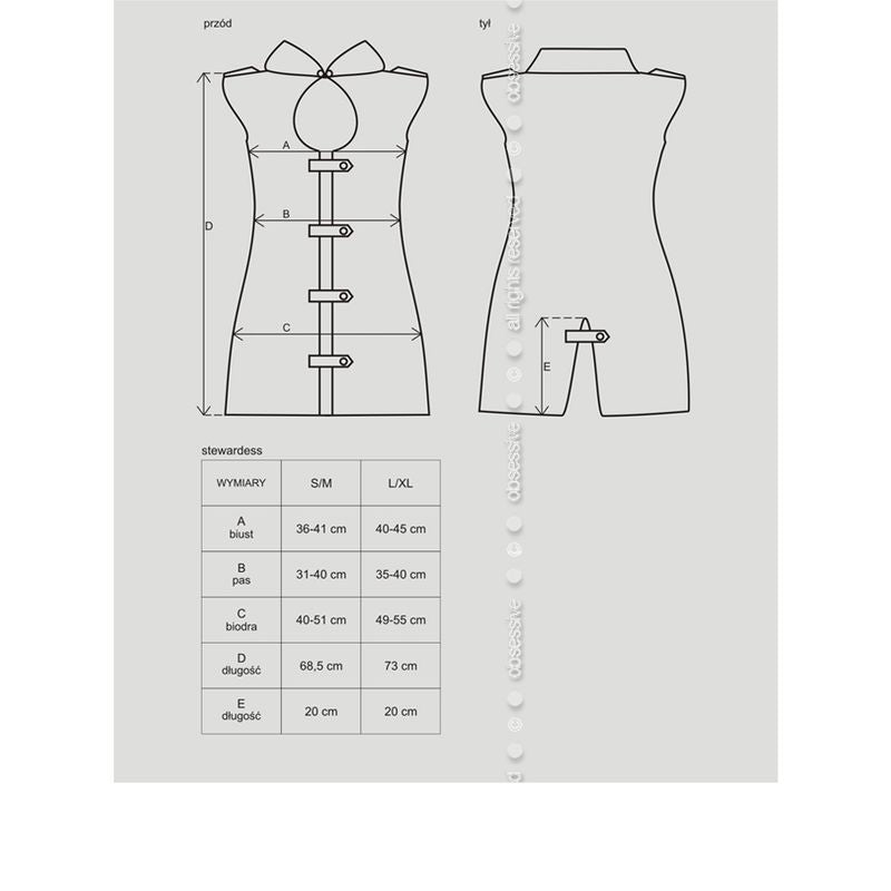 Sexy Grey Stewardess Costume Three Piece Set