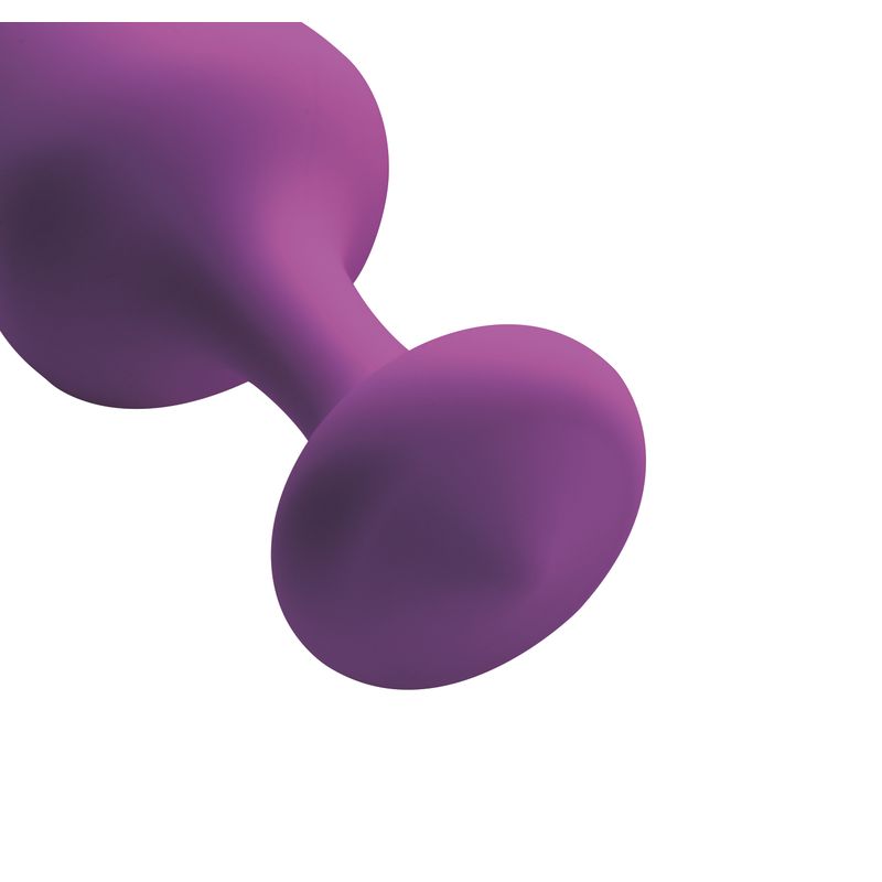 Purple Pleasures 3 Piece Silicone Anal Plugs Set