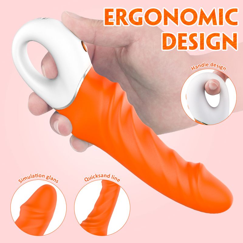 Tornado G-Spot Orange 231mm Long G-Spot Stimulator