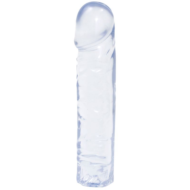 Doc Johnson Crystal Jellies 8 Inch Clear Dong – Soft Flexible Dong 8 Inch Length