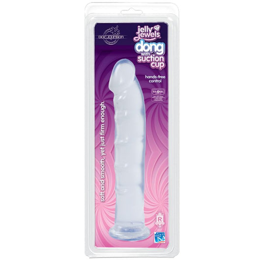 Jelly Jewels 8 Inch Dong with Suction Cup – Realistic Suction Cup Dong