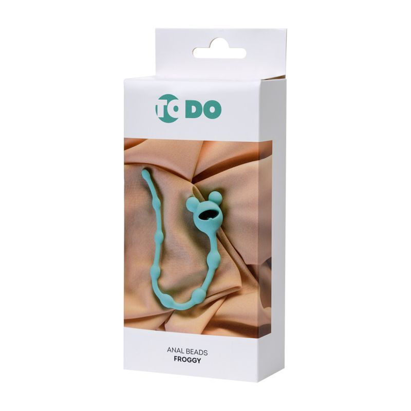 Todo Froggy Anal Chain in Teal for Beginners 27cm