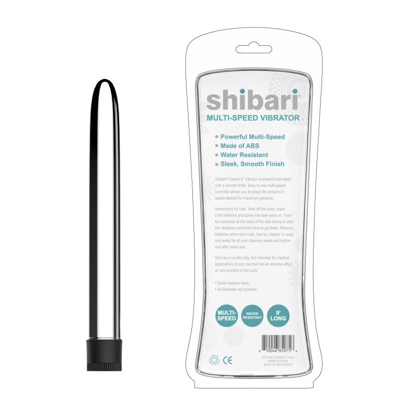 Shibari Multi Speed Vibrator 9 Inch Silver