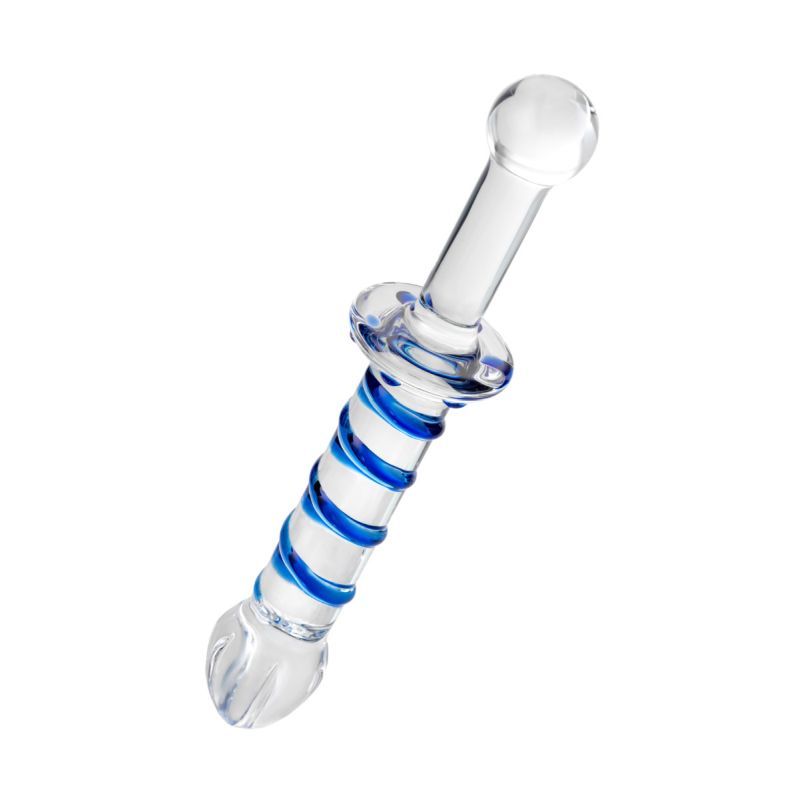 Sexus Glass Dildo Probe with Handle 23cm