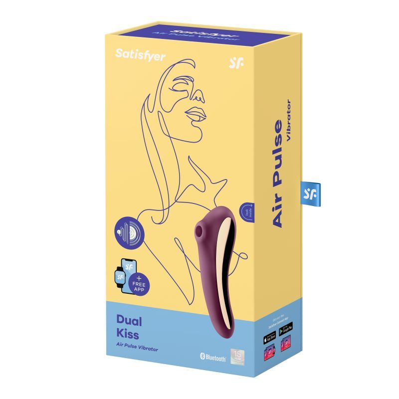 Satisfyer Dual Kiss (Wine Red) – Dual Stimulation Pleasure Device