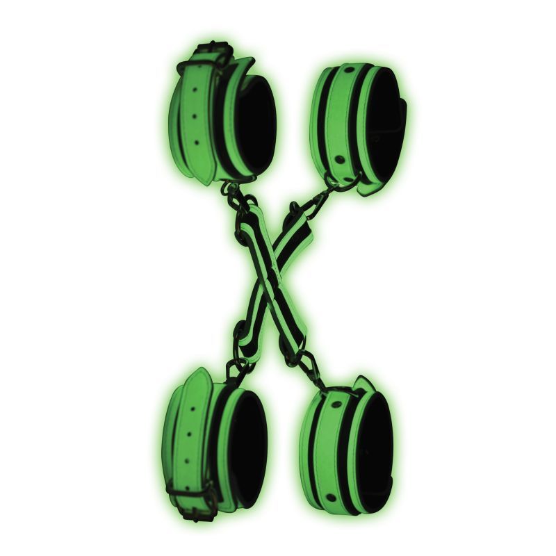 Kink In The Dark Glowing Hog Tie Set Fluorescent Green