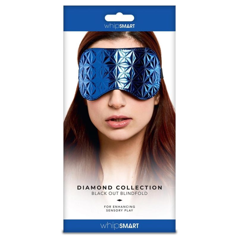 Whip Smart Diamond Blindfold in Blue