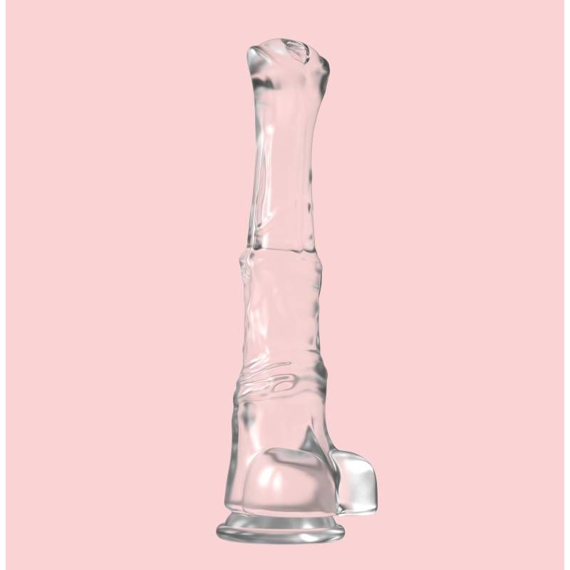 Denny Dong Clear XXL (40cm Length, 14cm Diameter) – Large Realistic Dildo with Suction Cup