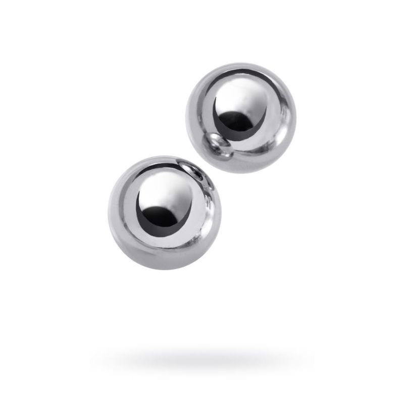 Silver Metal 2 Piece Vaginal Balls 2.5cm Adult Pleasure Toy