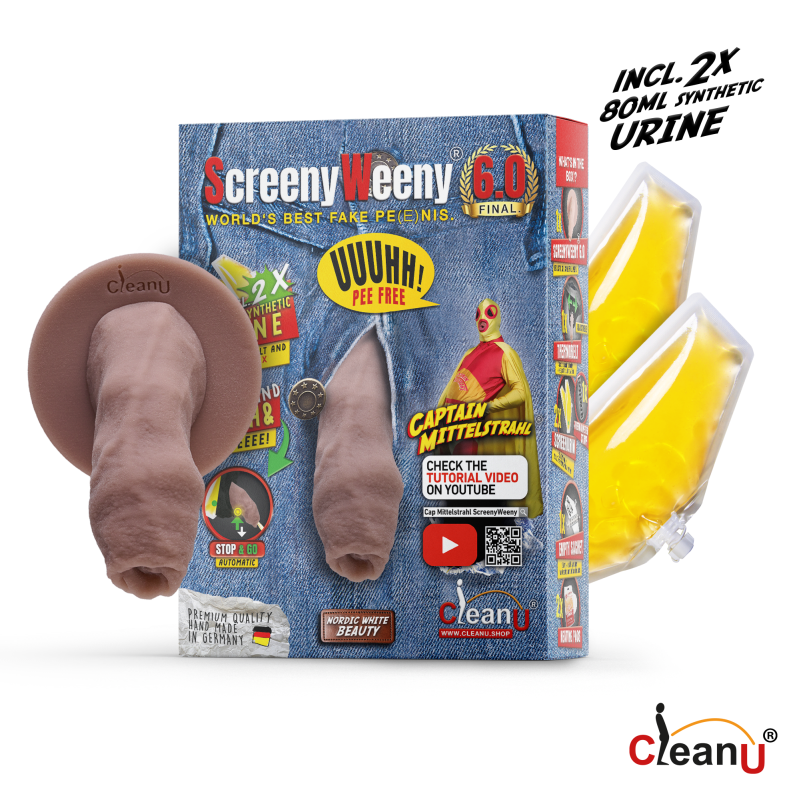 Screeny Weeny 6.0 Uncut Nordic White - Premium Fake Penis