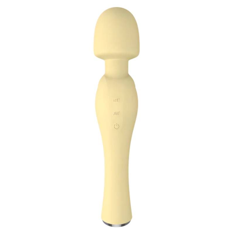 Blossom Wand Massager Yellow 21cm Silicone 20 Modes