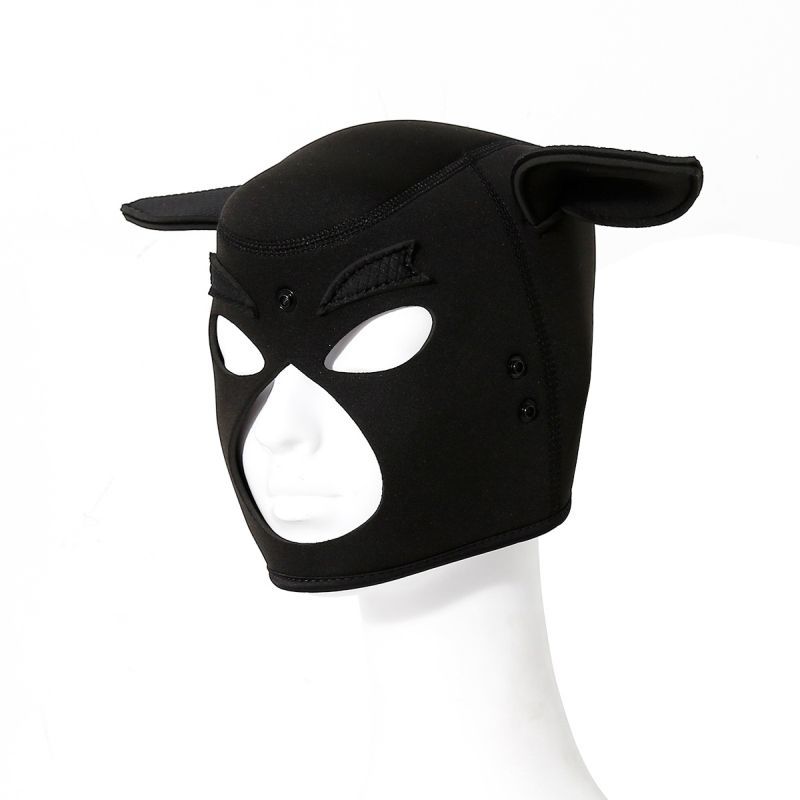 Neoprene Pig Mask (Black) – Comfortable Padded Fit Mask