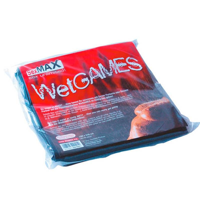 SexMAX WetGAMES (Black) – Waterproof Vinyl Sheet