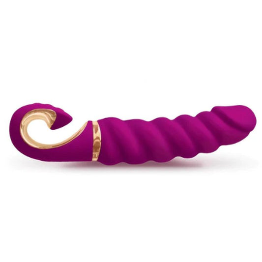 Gjack Mini Sweet Raspberry – Classic Ribbed Bioskin Vibrator