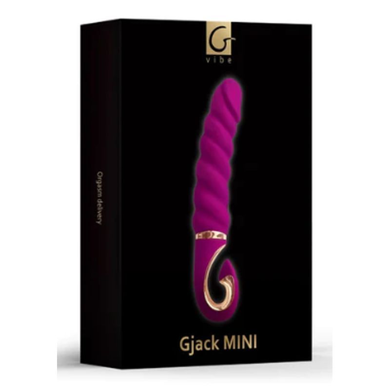Gjack Mini Sweet Raspberry – Classic Ribbed Bioskin Vibrator