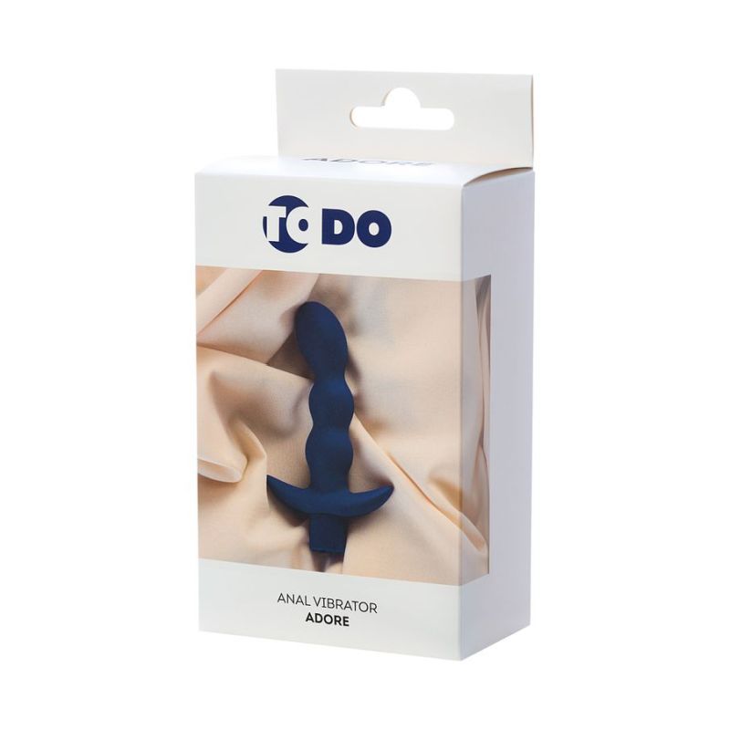 ToDo Adore (Blue) – 15cm Silicone Anal Vibrator with 7 Vibration Modes