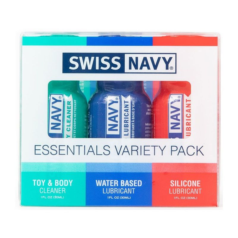 Swiss Navy Essentials 30ml Lubricant Travel Kit 3 Piece Set