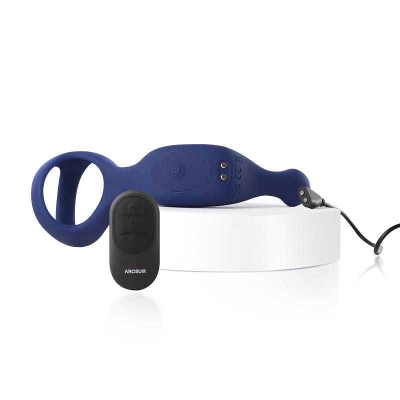 Underquaker Vibrating Anal Probe with Cockring and Remote Control
