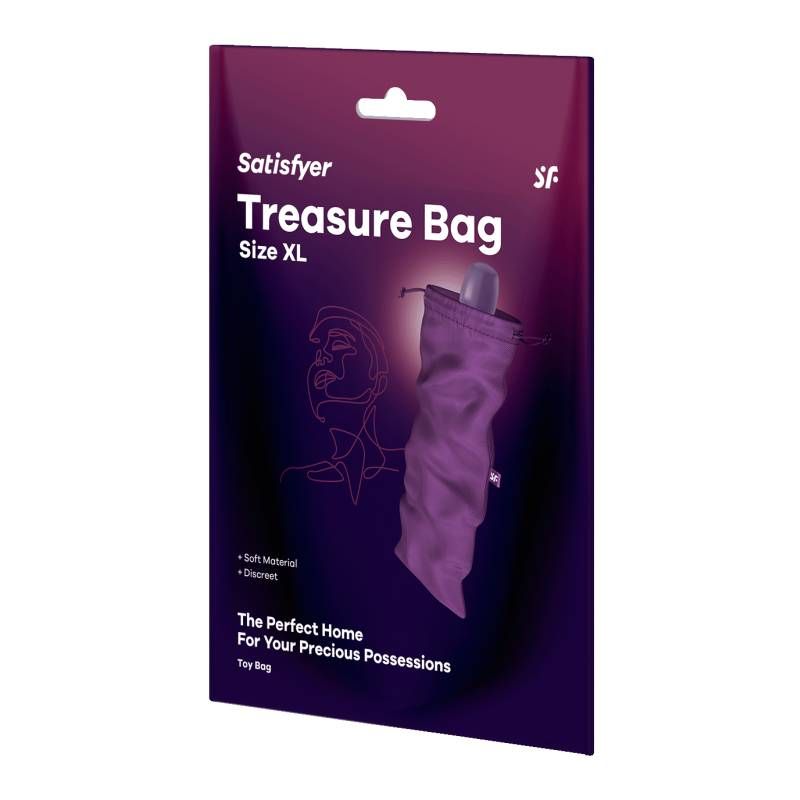 Treasure Bag Violet Extra Large for Safe Storage of Pleasure Products