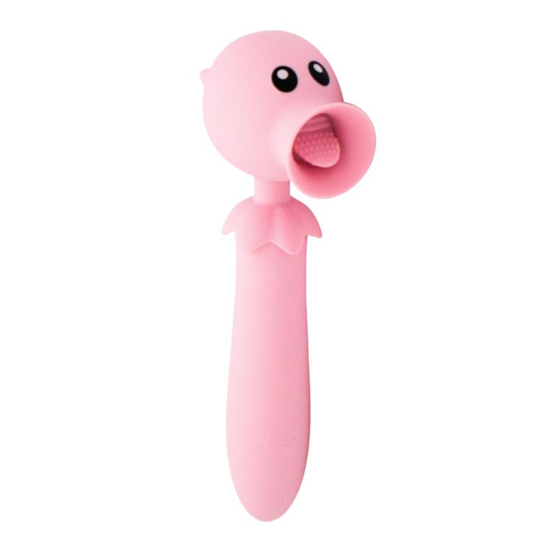 Lick n Stick Pink Clit Flicker and G-Spot Vibrator Toy